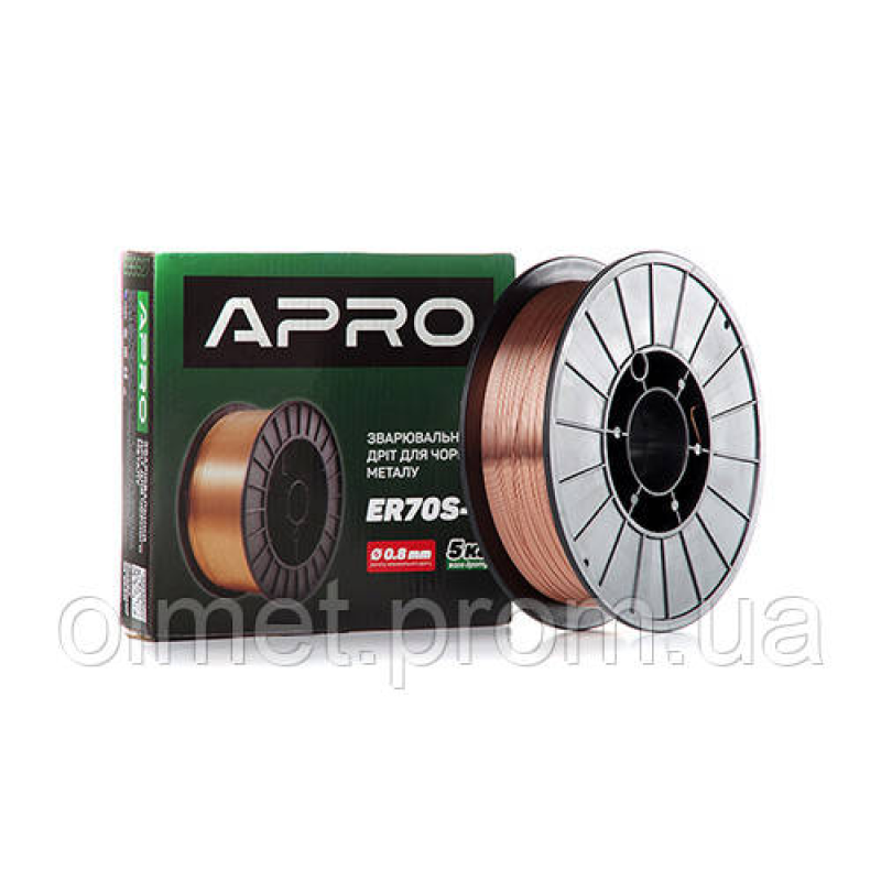 Зварювальний дріт ER70S-6 0,8 мм 5 кг п.б. APRO