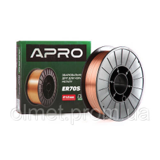 Зварювальний дріт ER70S-6 1,0 мм 5 кг п.б. APRO
