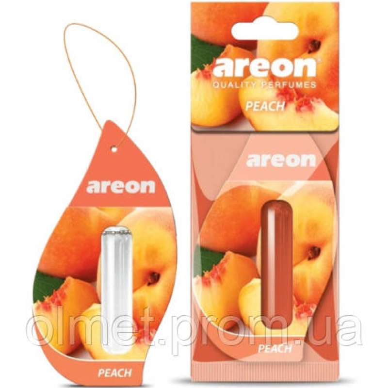 Ароматизатор Areon підвіска з рідиною Персик (Peach) 5 мл Areon Ароматизатор Areon підвіска з рідиною Персик (Peach) 5 мл Areon
