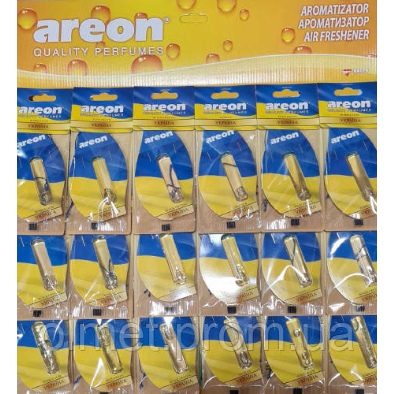 Ароматизатор Areon підвіска з рідиною Україна Мікс (планшет 18 шт.) 5 мл Ароматизатор Areon підвіска з рідиною Україна Мікс (планшет 18 шт.) 5 мл