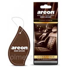 Ароматизатор Mon картонна підвіска Шкіряний інтер“єр (Leather Interior) Areon