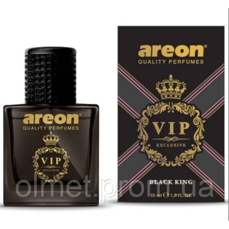 Ароматизатор VIP-спрей Чорний король (Black King) скло 50 мл Чорний дизайн Areon Ароматизатор VIP-спрей Чорний король (Black King) скло 50 мл Чорний дизайн Areon