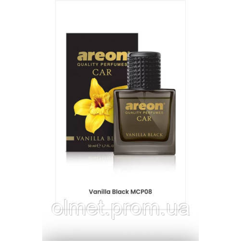 Ароматизатор Perfume спрей Чорна Ваніль (Vanilla Black) скло 50 мл Areon