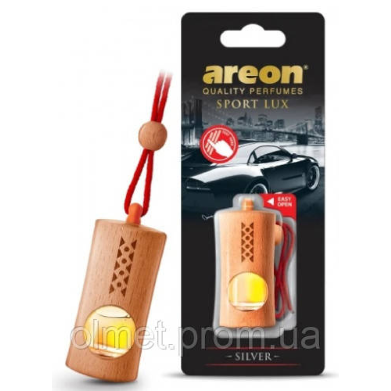 Ароматизатор Fresco Sport Lux підвіска з рідиною Срібло (Silver) Areon