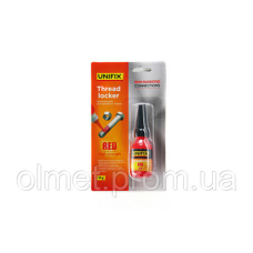 Фіксатор різі для нерозбірних з“єднань червоний 10 г UNIFIX