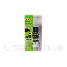 Клей епоксидний двокомпонентний для пластику шприц (прозорий) 6 г UNIFIX
