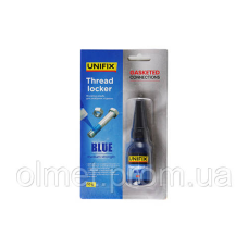 Фіксатор різі для розбірних з“єднань синій 10 г UNIFIX