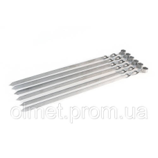 Шампур для люля-кебаб із неіржавкої сталі 700х20х3мм СІЛА