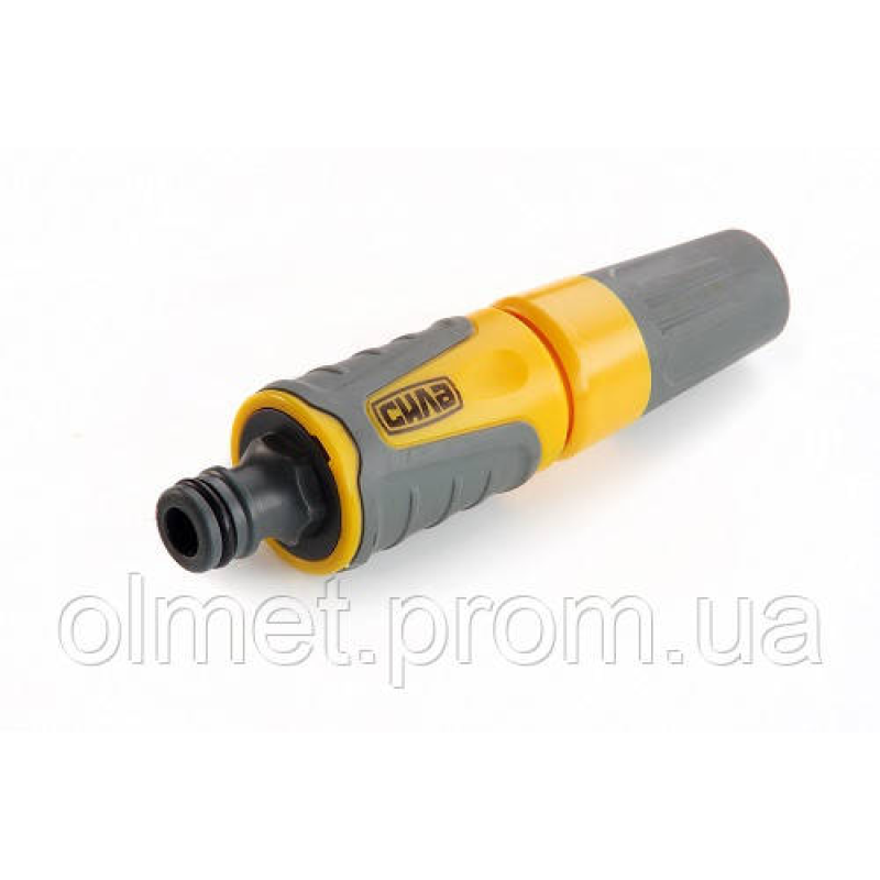 Насадка розпилювач із плавним регулюванням потоку для конектора 1/2“ погумована СІЛА Насадка розпилювач із плавним регулюванням потоку для конектора 1/2“ погумована СІЛА