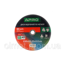 Диск відрізний за неіржавкою сталі (Ceramic) 230х2.0х22.2 мм (5 шт.) APRO PRO