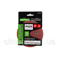 Круг шліфувальний 8 отворів (на липучці) 125 мм Р320 APRO