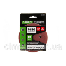 Круг шліфувальний 8 отворів (на липучці) 125 мм Р150 APRO