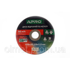 Диск відрізний за неіржавкою сталі (Ceramic) 125х1.2х22.2 мм (10 шт.) APRO PRO