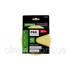 Круг шліфувальне стеаратове покриття (на липучці) 125 мм Р60 APRO