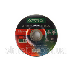 Диск зачисний за неіржавкою сталі (Ceramic) 125х6.0х22.2 мм (5 шт.) APRO PRO