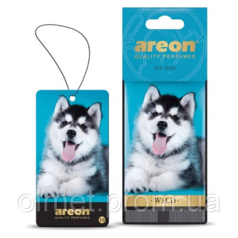 Ароматизатор Wild картонна підвіска Хаскі (Ice Dog) Areon Ароматизатор Wild картонна підвіска Хаскі (Ice Dog) Areon
