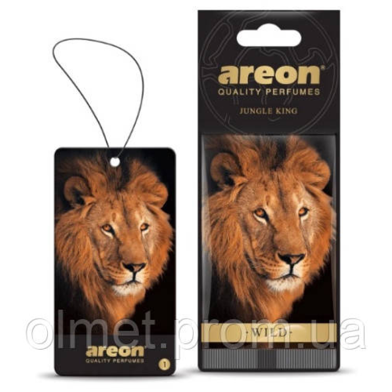 Ароматизатор Wild картонна підвіска Король джунглів (Jungle King) Areon Ароматизатор Wild картонна підвіска Король джунглів (Jungle King) Areon