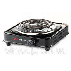 Плита електрична настільна спіральна ES-01SSB, 1000 Вт Metec