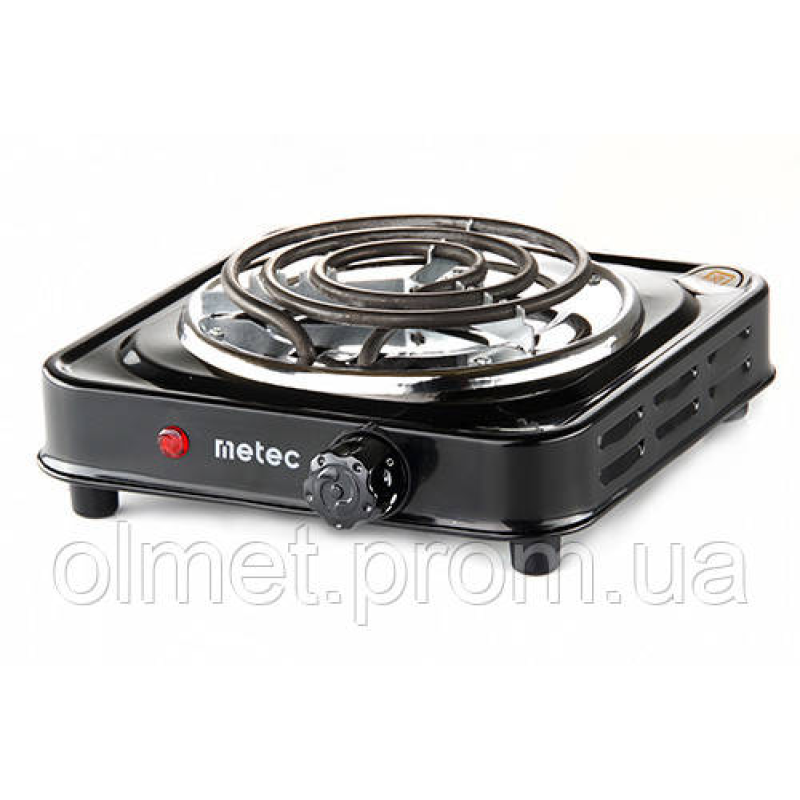 Плита електрична настільна спіральна ES-01SSB, 1000 Вт Metec Плита електрична настільна спіральна ES-01SSB, 1000 Вт Metec