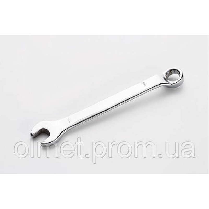 Ключ ріжково-накидний глибокий CrV 7 мм СИЛА Ключ ріжково-накидний глибокий CrV 7 мм СИЛА