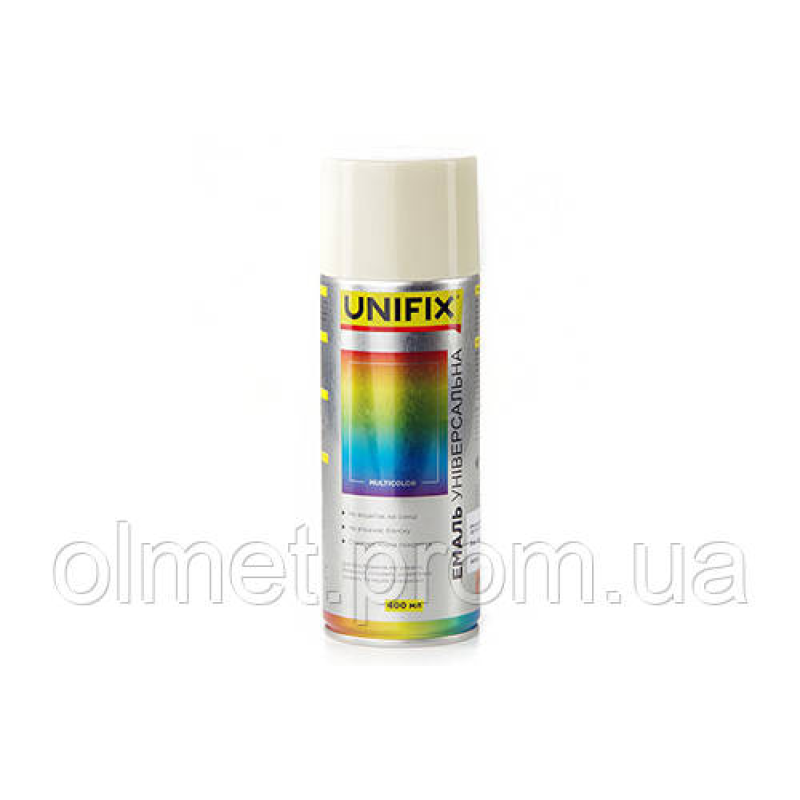 Емаль акрилова універсальна RAL 7035 Світло-сірий гл. 400 мл UNIFIX