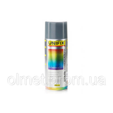 Емаль акрилова універсальна RAL 7046 Сірий гл. 400 мл UNIFIX