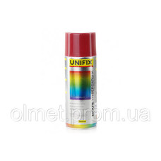 Емаль акрилова універсальна RAL 3001 Сигнальний червоний гл. 400 мл UNIFIX