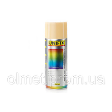 Емаль акрилова універсальна RAL 1015 Слонова кістка гл. 400 мл UNIFIX