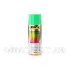 Емаль акрилова флуоресцентна RAL 6038 Зелений 400 мл UNIFIX