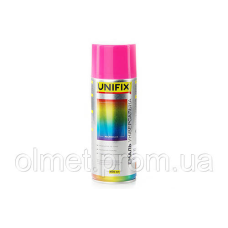 Емаль акрилова універсальна RAL 4003 Рожевий гл. 400 мл UNIFIX