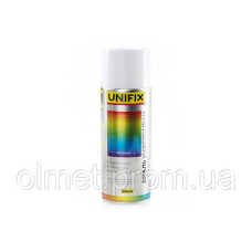 Емаль універсальна акрилова RAL 9010 Білий мат. 400 мл UNIFIX