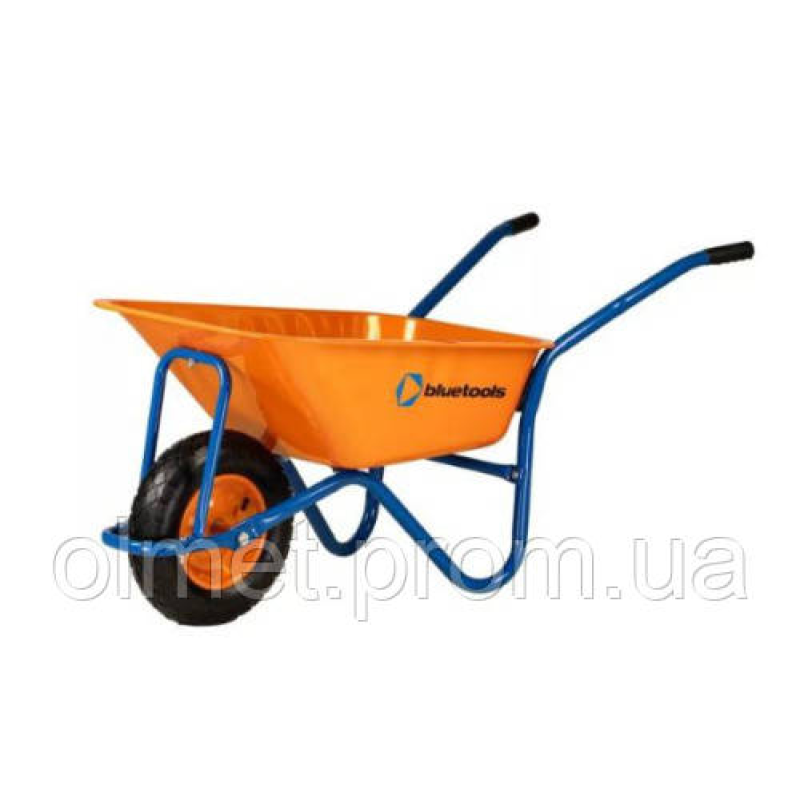 Тачка Dakar фарб 90 л рама синя 0,8 мм повітряне колесо, BLUETOOLS