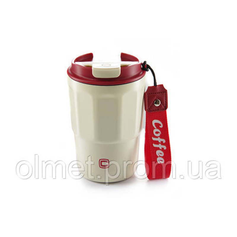 Термокухоль з напувалкою White/Red (400 мл) СИЛА