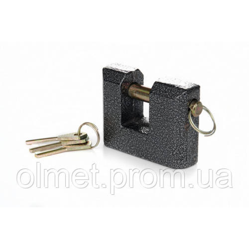 Замок навісний П-подібний чорний — (75x56x27мм), дисковий (фінський) ключ AURORA Замок навісний П-подібний чорний — (75x56x27мм), дисковий (фінський) ключ AURORA