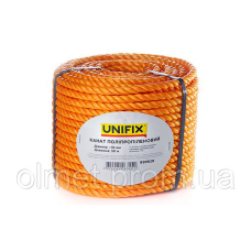 Канат поліпропіленовий 10 мм 50 м UNIFIX