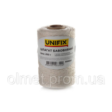 Шпагат бавовняний 200 г на втулці UNIFIX