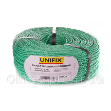 Канат поліпропіленовий 4 мм 200 м UNIFIX