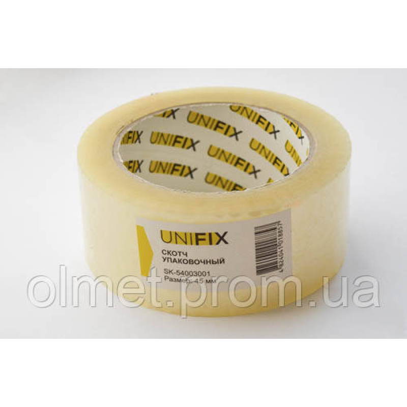 Стрічка клейка пакувальна 38 мкм 45 мм SK-54003001 300 UNIFIX