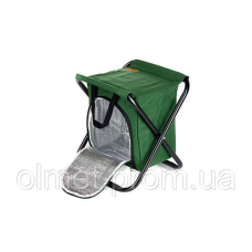 Стілець розкладний без спинки (сталевий каркас) з термосумкою Ø 16 мм 27х32х33 см СІЛА