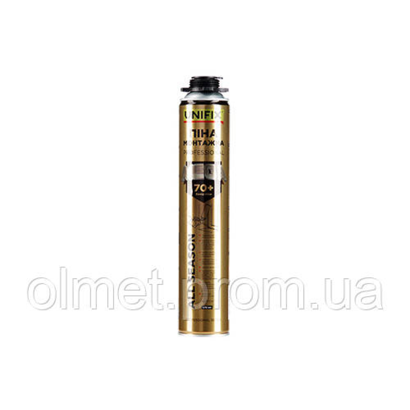 Професійна піна Всесезонна MEGA 70+ л 870 мл UNIFIX