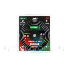 Диск алмазний для металу 230х2.0х22.2 мм APRO PRO
