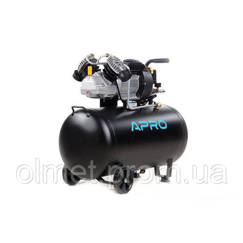 Компресор двоциліндровий OFD-100MX 8Бар 2.8 кВт 430 л/хв 100 л (2 крани) + Олія 0,2 л APRO Компресор двоциліндровий OFD-100MX 8Бар 2.8 кВт 430 л/хв 100 л (2 крани) + Олія 0,2 л APRO