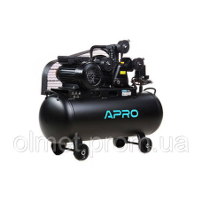 Компресор трициліндровий ремінний OFBD-100X 8Бар 3.0 кВт 530 л/хв 100 л (2 крани) + Олія 0,8 л APRO