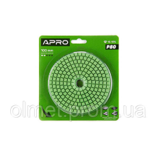 Круг алмазний шліфувальний на липучці 100 мм Р36 APRO