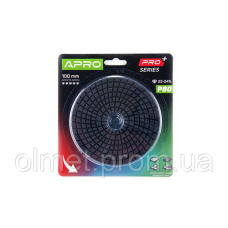 Круг алмазний шліфувальний на липучці 100 мм Р50 APRO PRO