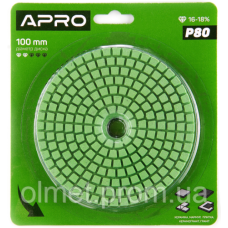 Круг алмазний шліфувальний на липучці 125 мм Р800 APRO