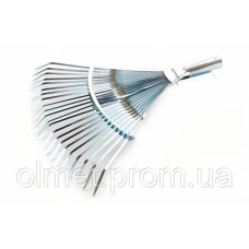 Граблі віялові регульовані 370-500 мм оцинковані 22 плоских прути СІЛА