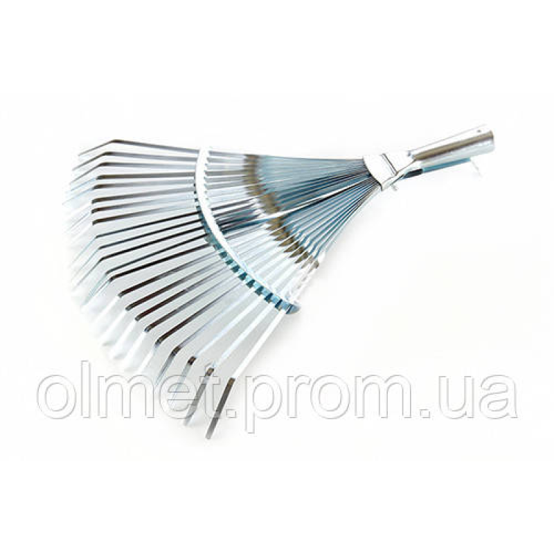 Граблі віялові регульовані 370-500 мм оцинковані 22 плоских прути СІЛА