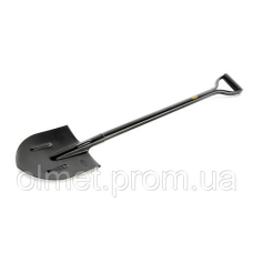 Лопата з металевою ручкою штикова 210×290×1200 мм СИЛА