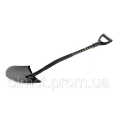 Лопата з металевою ручкою штикова Американка 220×300×1200 мм СИЛА